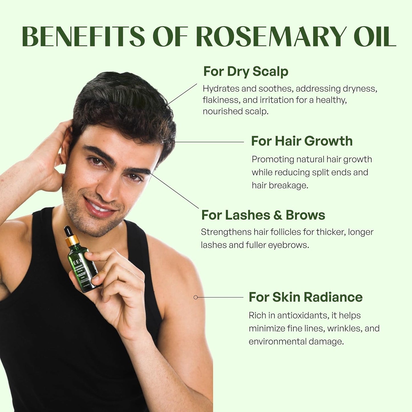 The Ceel Rosmarinöl Haare, 50 Ml, Haaröl Wachstum Mit Biotin.