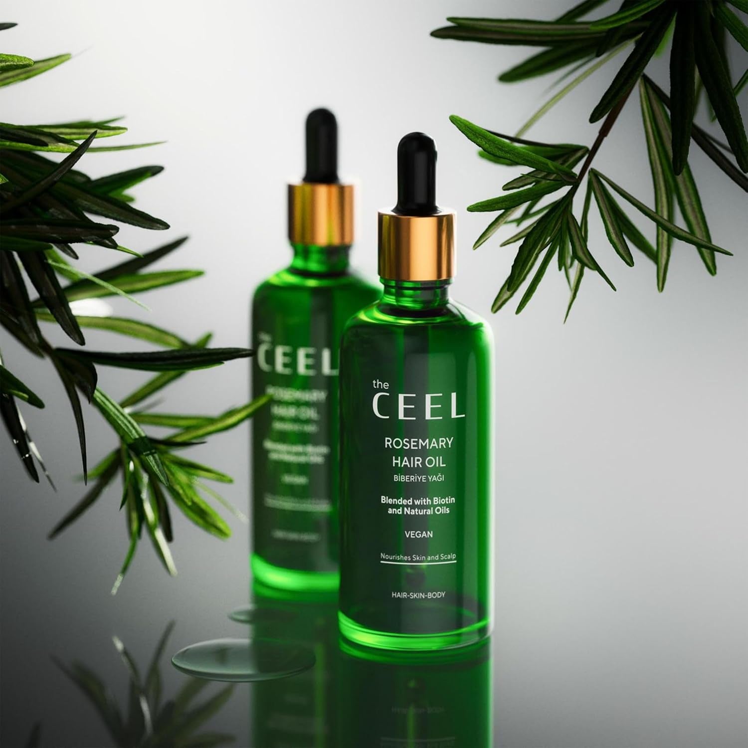 The Ceel Rosmarinöl Haare, 50 Ml, Haaröl Wachstum Mit Biotin.