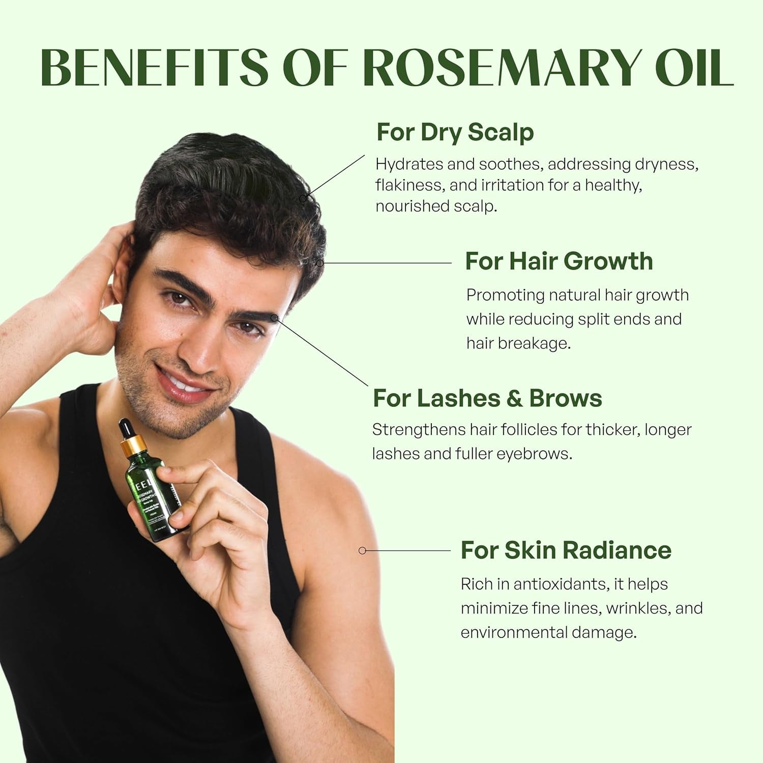 The Ceel Rosmarinöl Haare, 50 Ml, Haaröl Wachstum Mit Biotin.